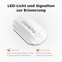 COOSPO H808S Brustgurt Pulsmesser ANT+/Bluetooth, Premium Herzfrequenzmesser Pulsgurt Sensor HRM-Messung Pulsgurt IP67 Wasserdichter, Kompatibel mit Polar, Elite HRV, Wahoo, Garmin, Strava – Ansicht 3