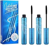 Prime Lash Mascara for Older Women,2Stück Primelash Mascara for Seniors with Thinning Lashes,Hypoallergenic MascaraWaterproof Mascara for Mature Women with Short Lashes Thinning Lashes