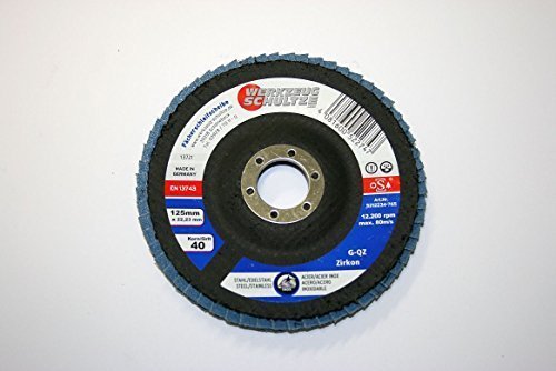 METABO Disque à lamelles 76 mm P 80, corindon de zirconium, acier