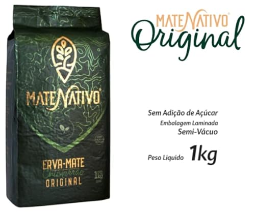 Kit Chimarrão 1 Cuia Porongo Com Pé De Massa 1 Bomba Inox Sobrecano Redondo 1 Erva Mate Nativo Sabor