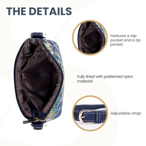 Image of Signare Tapestry Crossbody Bag Sling Shoulder Purse for Women