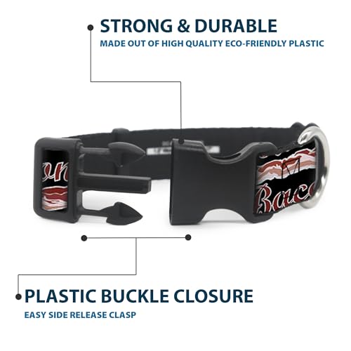 Collier en plastique Bacon Buckle Down ajustable pour éviter les irritations du cou - 5