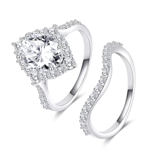 Bague de promesse en moissanite cadeau idéal pour femme et fiancée