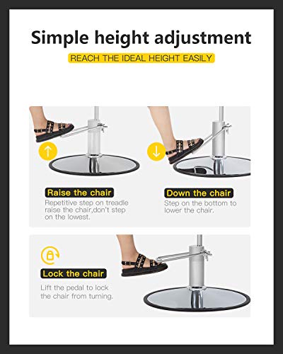 Fdw Barber Chair Salon Chair Styling Heavy Duty Hydraulic Pump Stylist Chair Adjustable Hydraulic Chair For Hair Stylist Women Man #TOP5