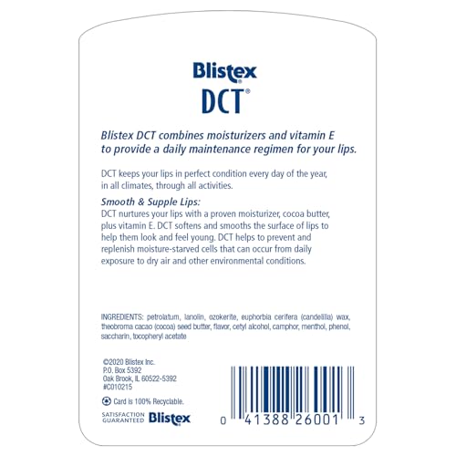 Blistex DCT Daily Conditioning Treatment, 0.25 Ounce (Pack of 12) – Lip Moisturizer with Vitamin E, Soften & Smooth Lips Surface Daily Lip Care Product, Works in All Climates