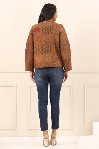 Image of SAY Women's Cotton Regular Fit Quilted Jacket For Winter Wear