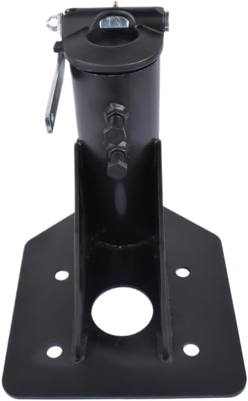 Adjustable 5th Wheel RV to Gooseneck Adapter Hitch 12 Inch to 17 Inch 24000 Pound Rating Compatible with Camper RV Trailer