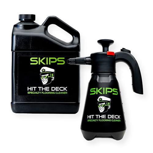 SKIPS Speciality Boat Cleaner: Premium Boat Flooring Cleaner & Tire Cleaner - 1.5 L Pressurized Continuous Spray Bottle and Gallon Refill for Foam, Rubber, Boat Flooring & Trailer Pads