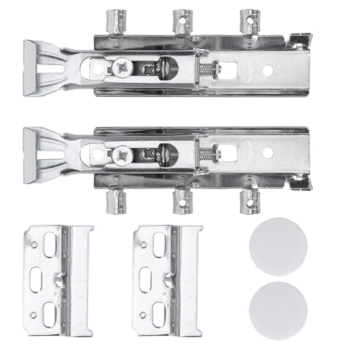 2 Soporte Universal para Colgar En La Pared, Gabinete Colgador De Armario Oculto Armario Peso Colgante Ajustable, Carril De Suspensión para Gabinete Herrajes para Muebles para El Hogar, Oficina