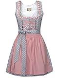 Alte Liebe 2tlg. Dirndl A343, Rosa, 46