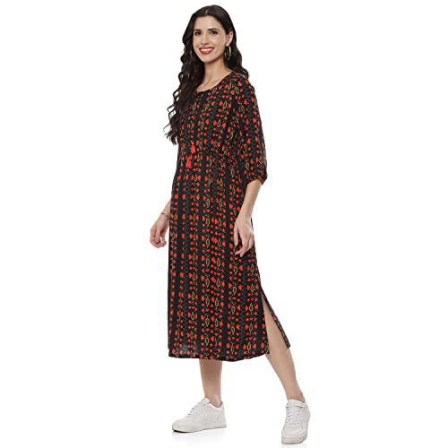 Image of Rangriti Teal Liva Straight Dress