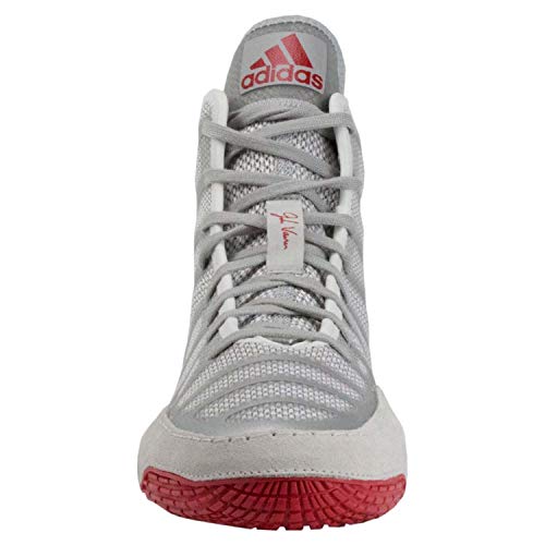 Adidas Adizero Varner Red Silver Wrestling Shoes Red 7.5 #TOP2