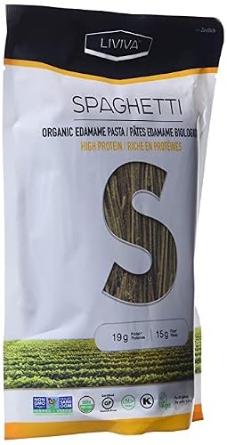 Liviva Organic Edamame Spaghetti, Plant-Based Protein Pasta, 7.05 Ounce (Pack Of 6) #TOP7