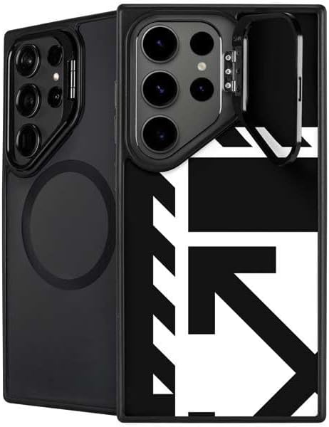 Skinit Kickstand Phone Case Compatible with Galaxy S24 Ultra - Black and White Arrows Design