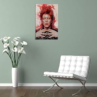 KAILONG Poster David Bowie Pop Singer – Impression sur toile – Décoration murale moderne pour chambre à coucher – 60 x… - Les Beatles, Paul McCartney, John Lennon, RIngo Starr, George Harrison KAILONG Poster David Bowie Pop Singer - Impression sur toile - Décoration murale moderne pour chambre à coucher - 60 x… – Image 5