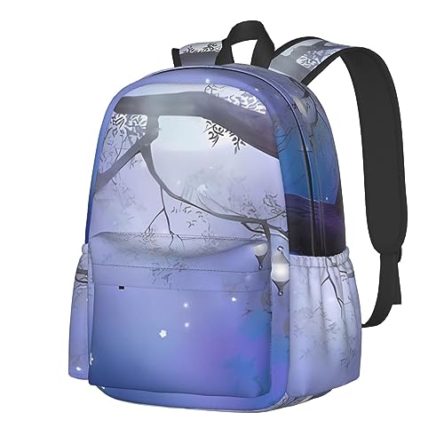 Sac à dos décontracté grande capacité étanche noir | Modèle léger à motifs pour l'école