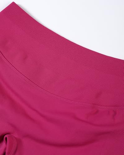 Image of AUROLA Influence Workout Shorts for Women,2.5 3.5 4.5 5.5 6.5 No Roll Up Squat Proof Scrunch Seamless Compression Gym Short