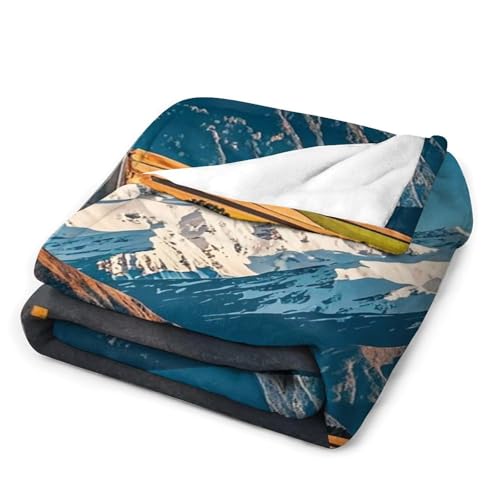 Couverture alpine enneigée légère pour stopper le froid au bureau