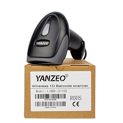 Yanzeo USB-Barcode-Scanner, CCD-Barcode-Scanner für Computer – Plug-and-Play, schnelles und genaues Scannen, für Bücher, Büro, Lager, Geschäft, 1D-Barcode-Lesegerät