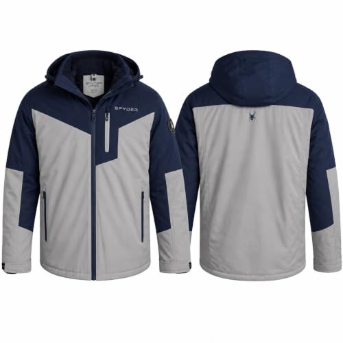 Image of Spyder Mens 3 in 1 Ski Jacket, Waterproof Winter Coat, Quilted Puffer Liner