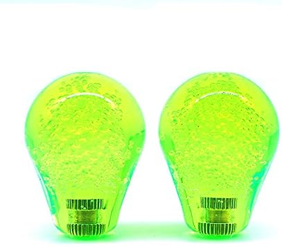 Arcity 2 Pieces Arcade Joystick Bat Top Big Head Oval Handle Knob American Type Green and Green Transparent for Zippy SANWA SEIMITSU Arcade1up Machine Console Cabinet New