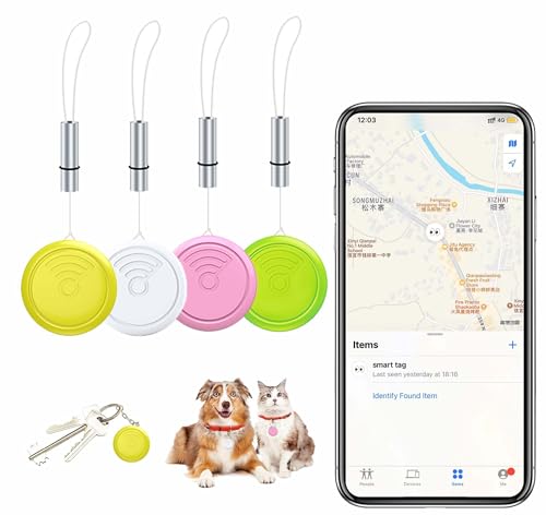 Bluetooth Tracker,Tags 4 Pack Tracker Item Finder Airtag Compatib...