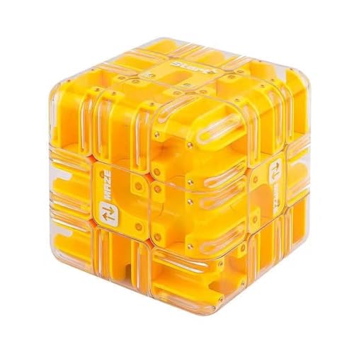 Large 3D Labyrinth Maze Cube, Durable Brain Teaser Toy for All Ages Travel & Relaxation(Color2)