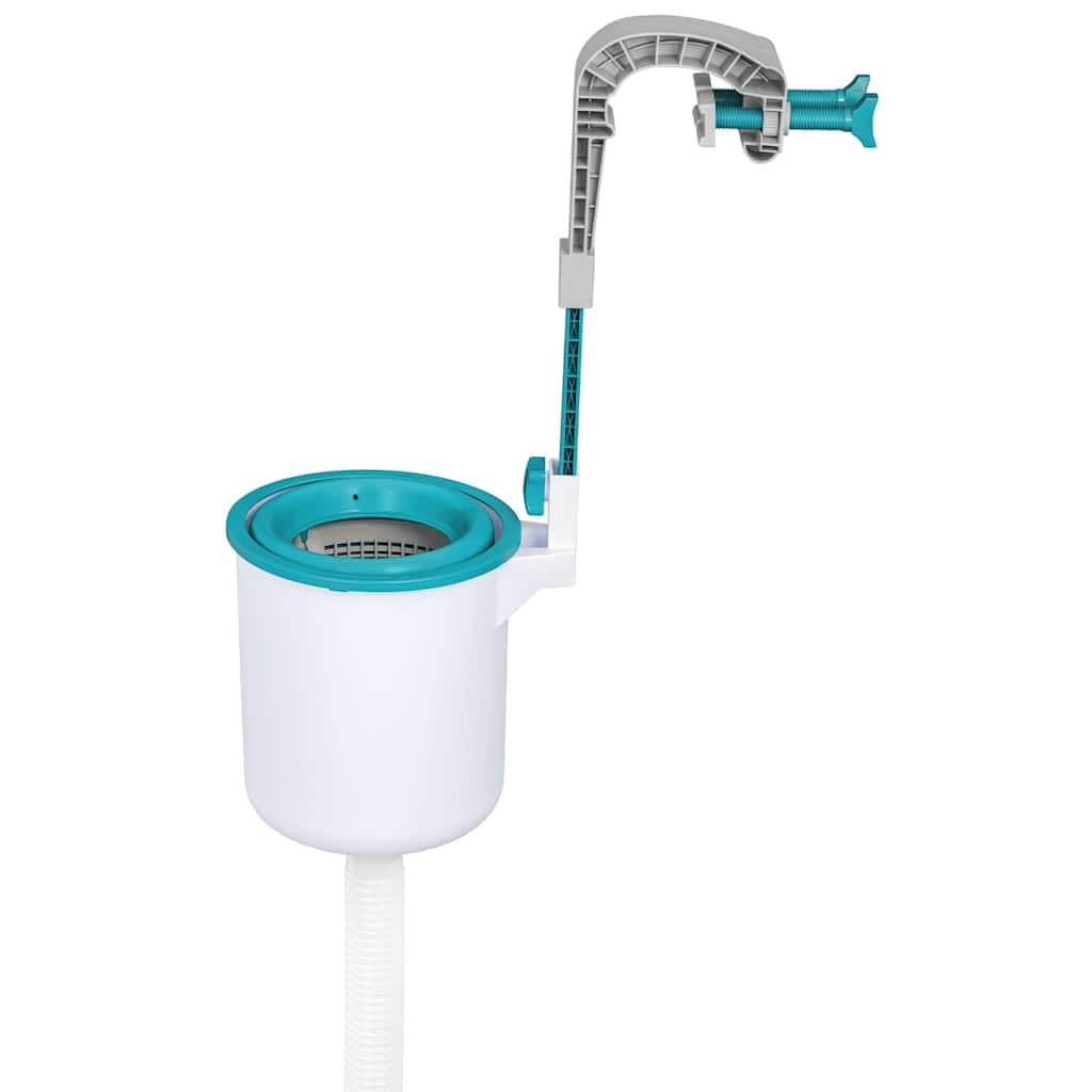 Bestway Flowclear 58233 écumeur Skimmer de Surface Piscine Hors Sol en Plastique résistant à la Corrosion, Panier Filtre réglable pour Filtration Automatique Nettoyage Feuilles débris Eau