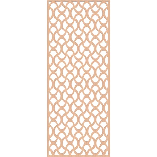 Image of Resort Decorative Pierced Fretwork Wood Wall Panels, 33 3 /8 inchW x 84 3 /8 inchH x 3 /8 inchT, Alder