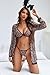 Avidlove Sexy Sheer Floral Lace Pajamas Lingerie Set Bra and Panty 2 Piece & Lace Kimono Robe