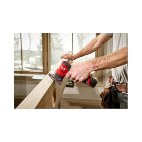 Milwaukee 2531-20 12V Brushless Cordless Orbital Detail Sander (Tool Only) Red and Black - Image 6