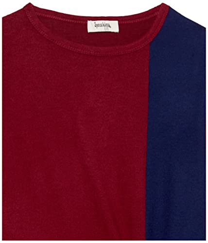 Image of Speechless Girls' Long Sleeve Colorblock Tie Front Top