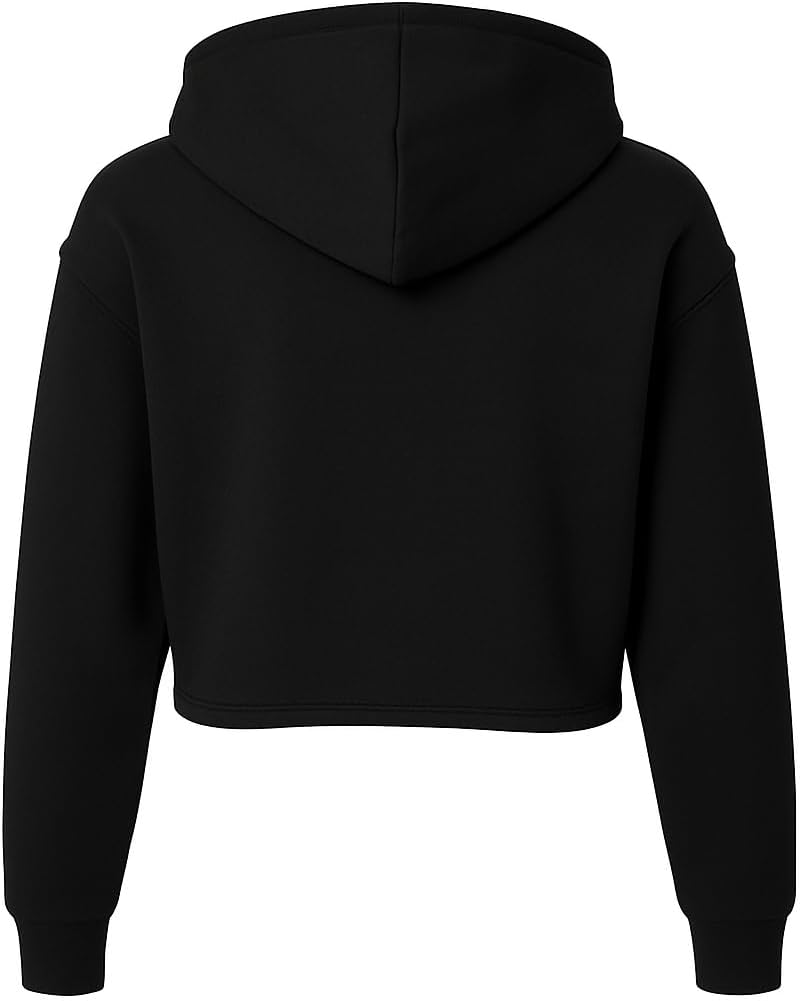 Customized Bella Canvas Women's Cropped Fleece Hoodie Add Text Personalized Hoodie Cropped - Image 4