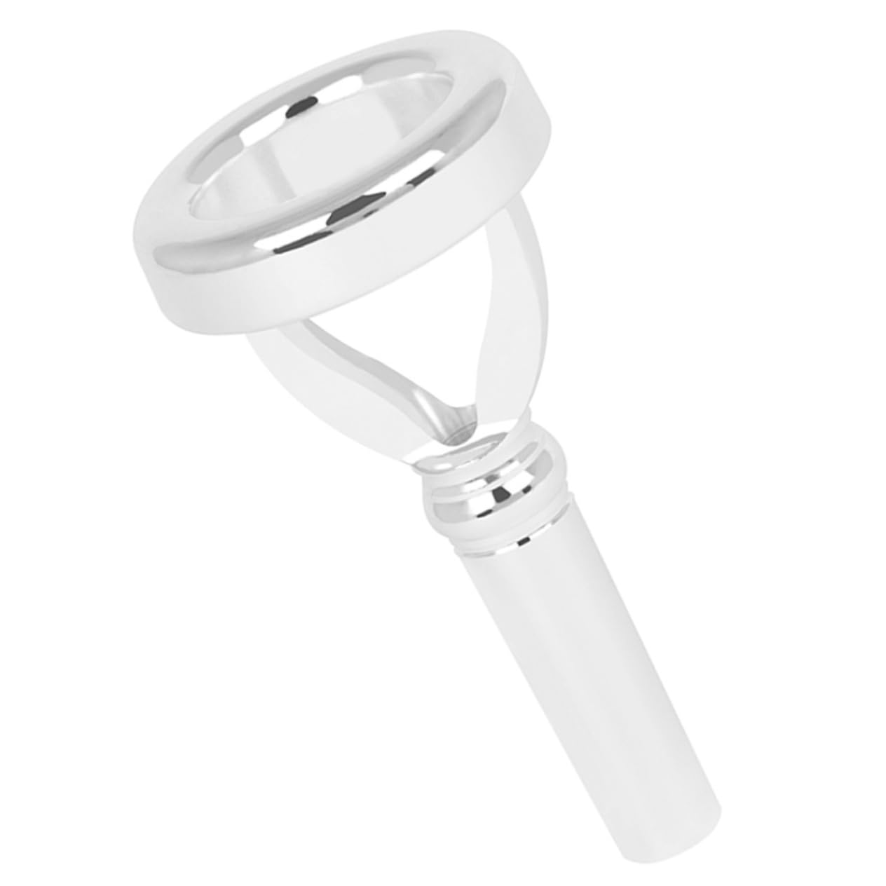Abaodam Dispositivo de Vibración Labial Boquilla de Latón Plateado, Fácil de Limpiar y Cómodo para Instrumento de Viento para Músicos