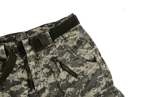 Casual Military Pants, Tactical Wild Army Combat Rip Stop Camo Cargo Work Pants Trousers with 8 Pockets2