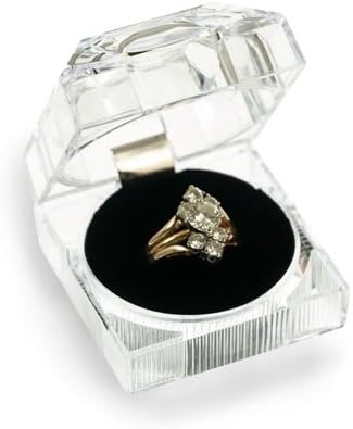 Crystal Style Lucite Ring Box