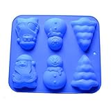 Santa Claus Christmas Tree Snowman Silicone Bakeware