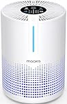 Air Purifiers for Bedroom Home 430 Sq.Ft, MOOKA H13 HEPA Filter Small Portable Air Purifier with USB Cable Fragrance Sponge for Smokers Pollen Pets Dust Odors, Desktop Air Cleaner for Car RV, M01