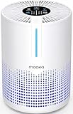 Air Purifiers for Bedroom Home 430 Sq.Ft, MOOKA H13 HEPA Filter Small Portable Air Purifier with USB Cable Fragrance Sponge for Smokers Pollen Pets Dust Odors, Desktop Air Cleaner for Car RV, M01