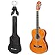 World Rhythm 4/4 Klassische Gitarre - Spanische Gitarre, Natur, für Anfänger, volle Größe, ideal für Kinder ab 12 Jahren