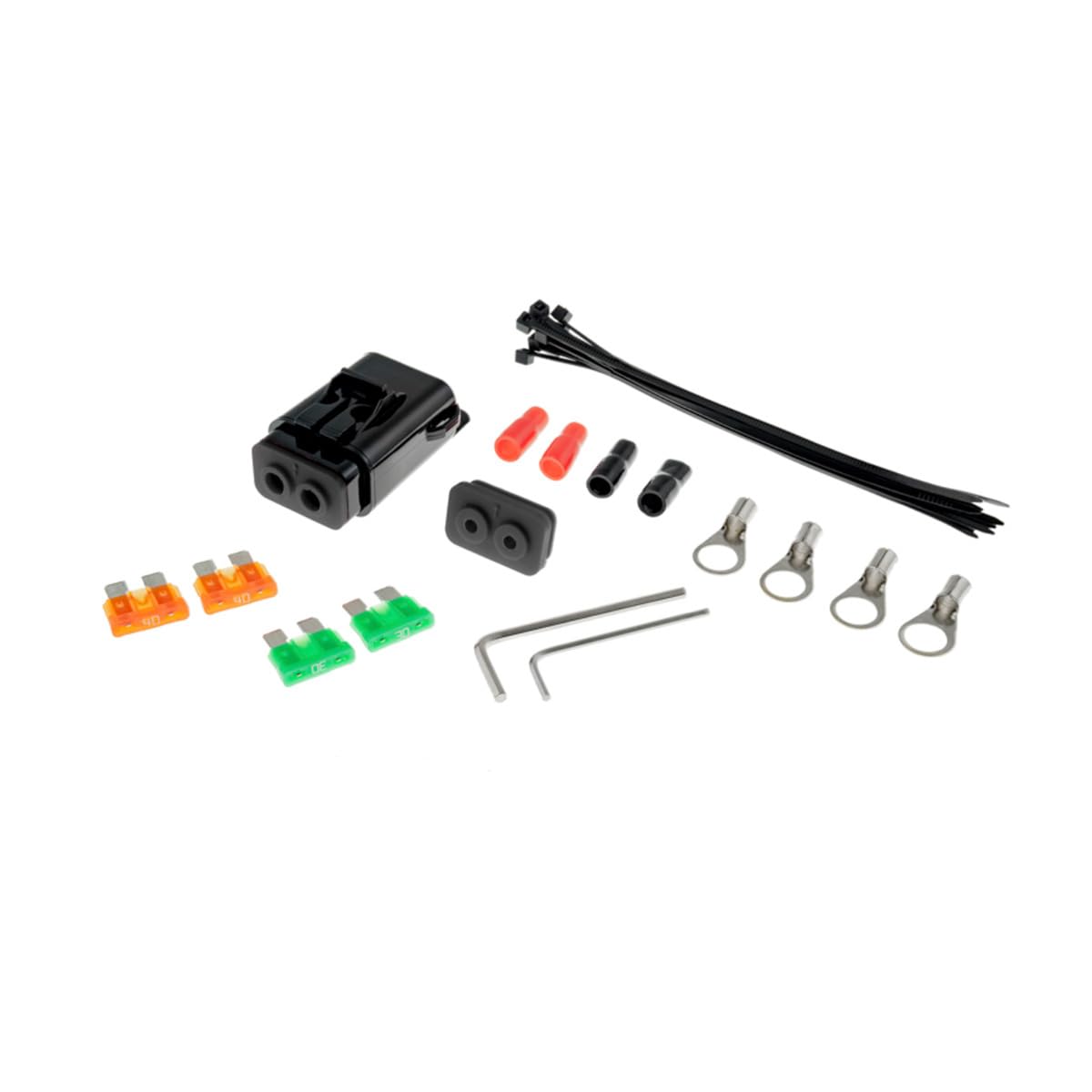 Porte-fusible Voiture Audioproject ATC - Lot De 2, Câble 6mm² 10GA, étanche - Pour Ampli, Caisson De Basses, Auto, Camping-car 12V/24V