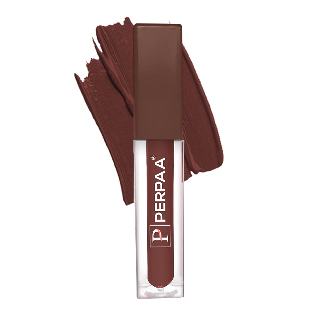 PERPAA® POP Mini Lipstick Set Lip Color Smudge Proof |Velvety Texture| Waterproof |Long Lasting lipstick | Non Transferable (Carmel Brown)