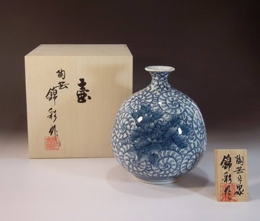 Amazon.co.jp: 有田焼・伊万里焼の高級陶器花瓶・飾り壺｜ギフト