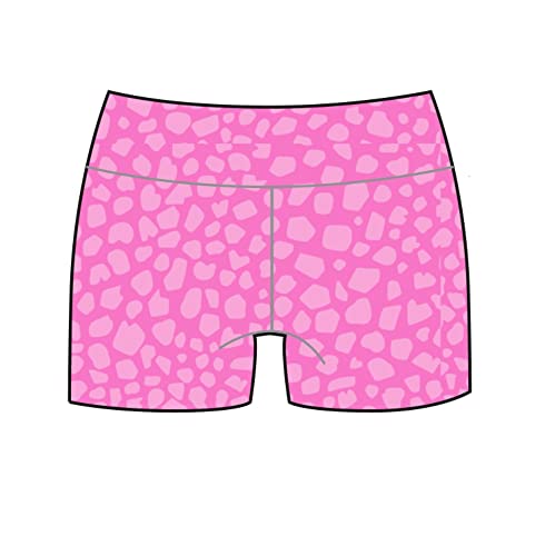 Shorts rose terrazzo Bloch filles avec ceinture stretch anti-irritations