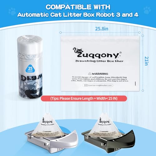 Forros de caixa de areia com cordão de 150 unidades compatíveis com robô de areia 4 e 3, sacos de li