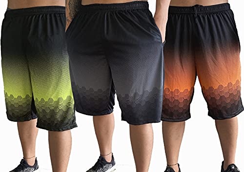 Kit 2 Shorts Poliester Masculino Plus Size Tamanhos G3