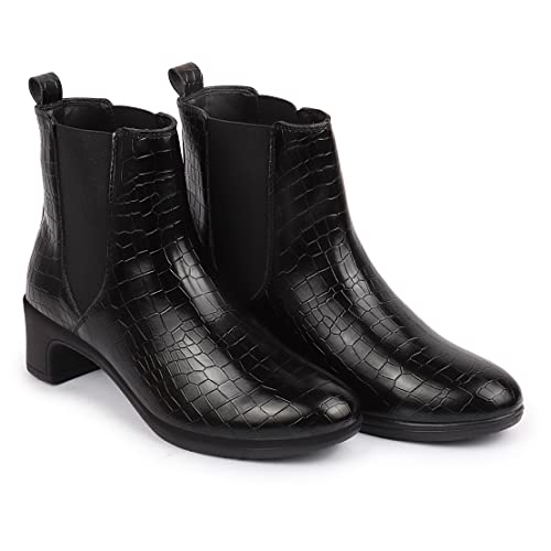 Image of FAUSTO Women Flared Heel Boots