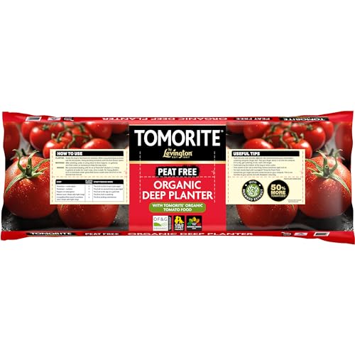 Tomorite PEAT FREE Organic Deep Planter - 3 Plant Size Brown