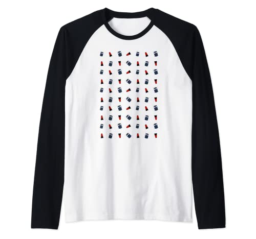 Doctor Who Patrón Tardis Dalek 01 Camiseta Manga Raglan