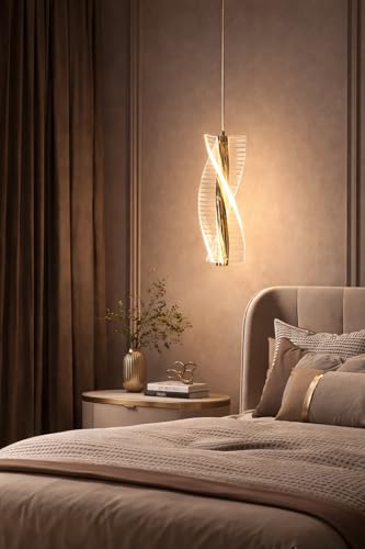 Image of FILLISKA 3 in1 Colour Changing LED Luxurious Hanging /Pendant Light (FrenchGold-PAY1646)